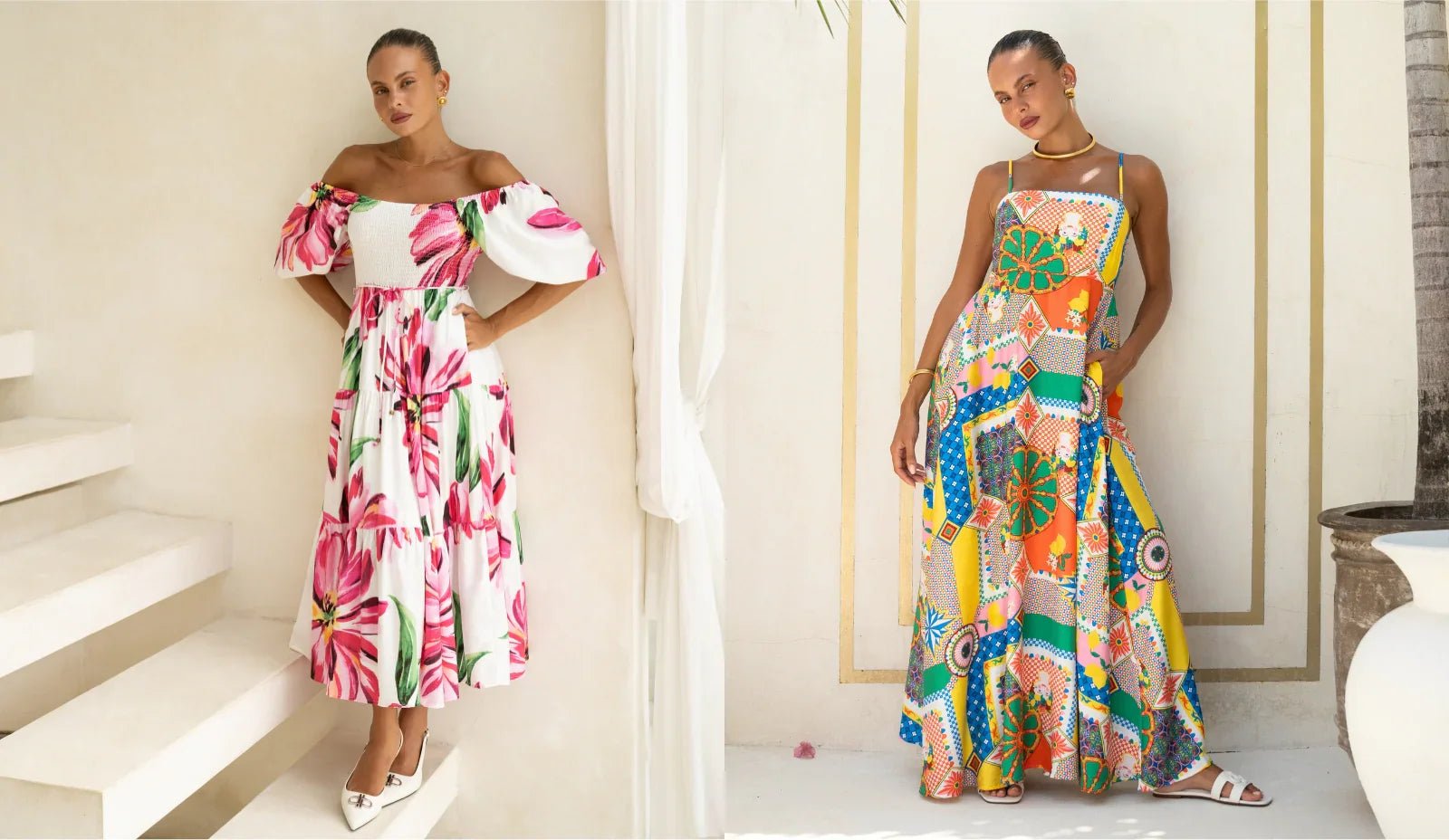 5 of the most popular maxi dress styles for summer, never going out of style, and very flattering for women. - Celidior