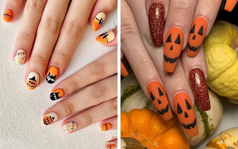 50+ beautiful Halloween nail design ideas for girls with personality - Celidior