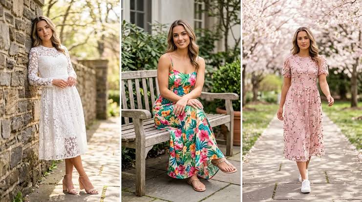 Beautiful small-floral dress styles and the best ways to style them. - Celidior