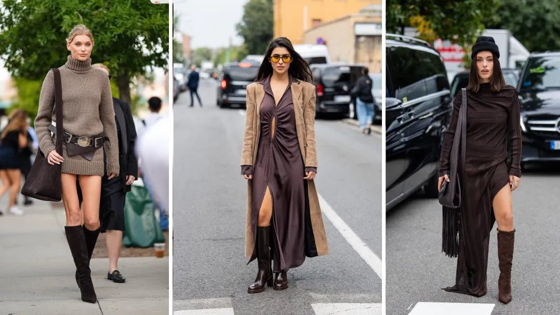 How should you style dresses with boots this autumn to look chic? - Celidior