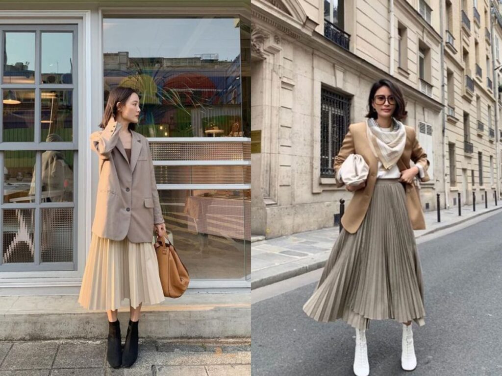 How to Wear Long Flared Skirts in Winter: Warm & Stylish - Celidior