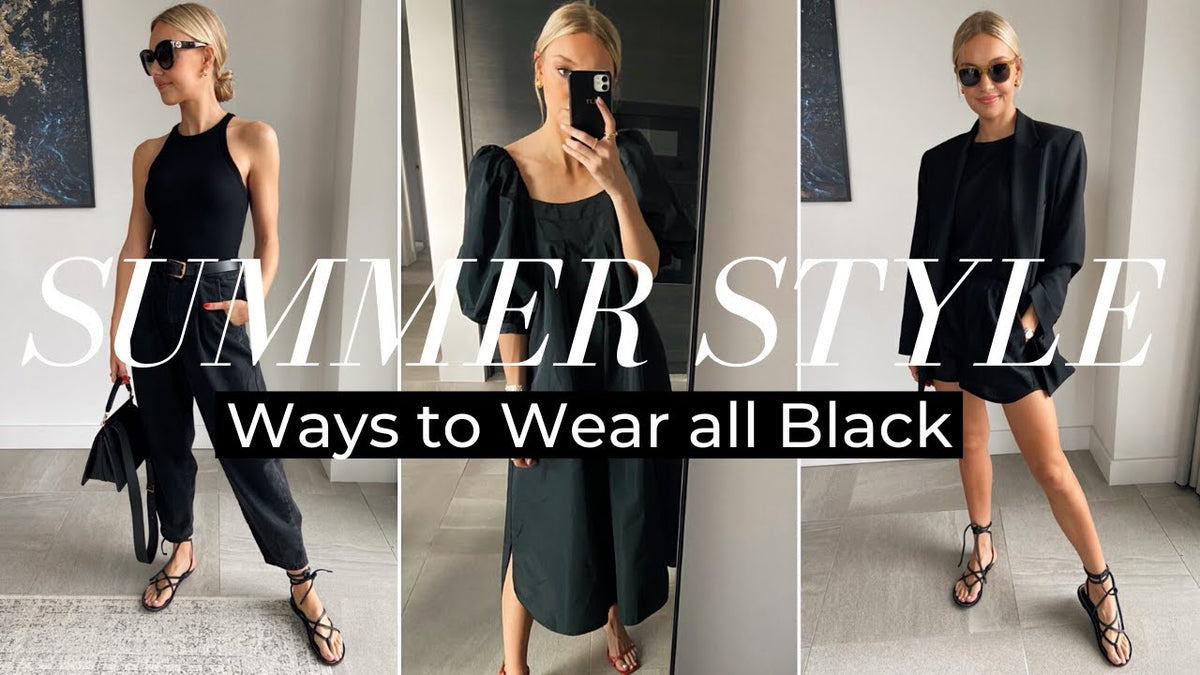 7 Ways to Wear a Black Dress in the Summer