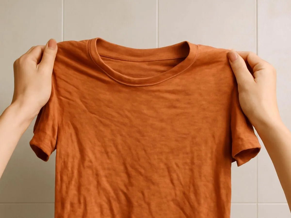 Secret to Drying T-Shirts Without Stretching the Collar, Keeping Their Shape Like New - Celidior
