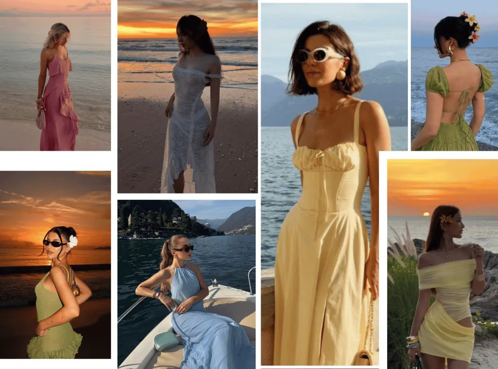 Suggestions 5+ for the most beautiful beach dresses to help you stand out in every frame - Celidior