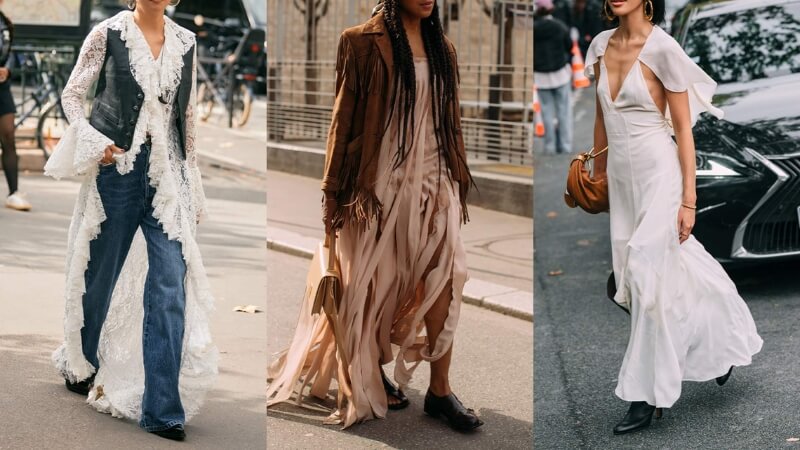 Tips for coordinating outfits in a feminine, liberal and attractive Boho Chic style - Celidior