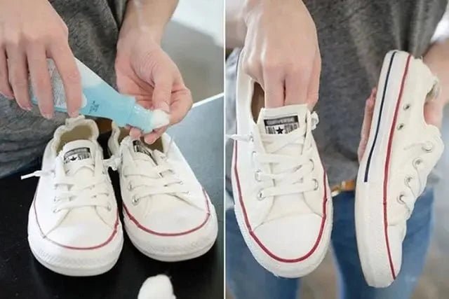 Top simple and effective ways to remove stains from white shoes at home - Celidior