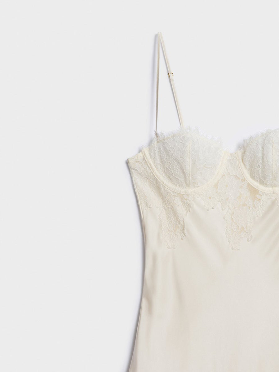 Aenus Sexy Halter Sleeveless Lace Slim Dress