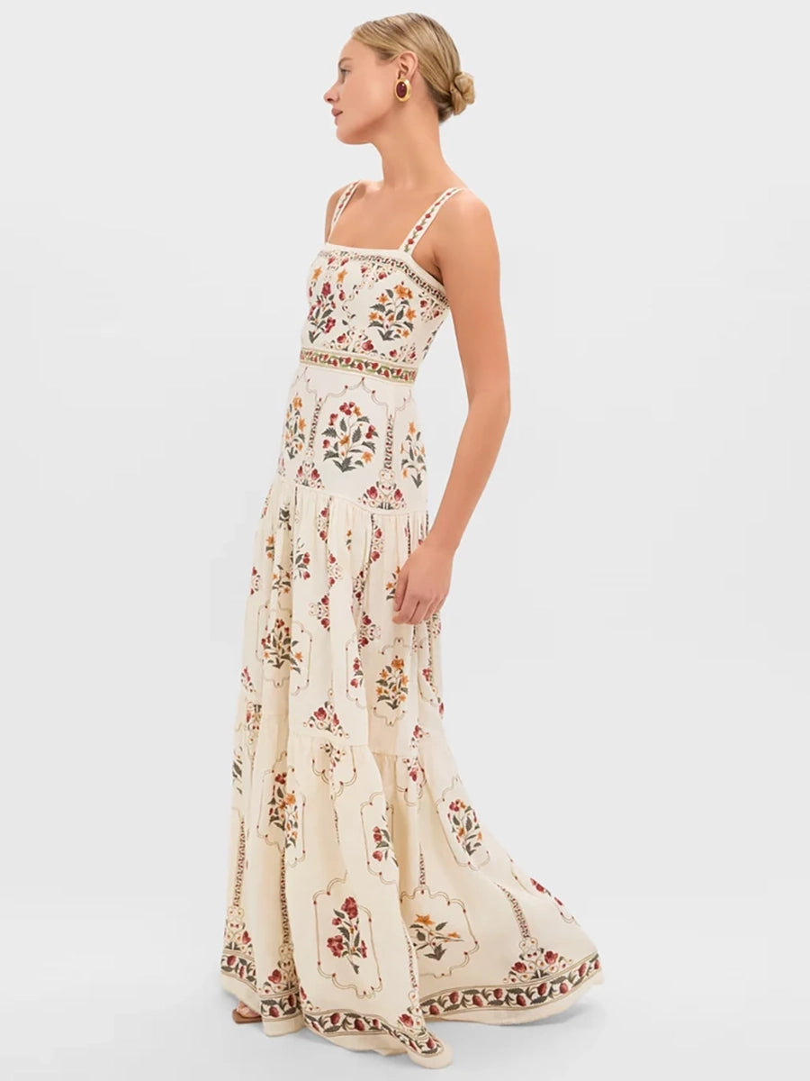 Akina High Waisted Relaxed Fit Vacation Dress