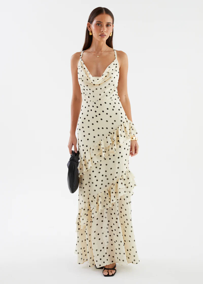 Amelia Waist Cinching Figure Flattering Sheer Dress