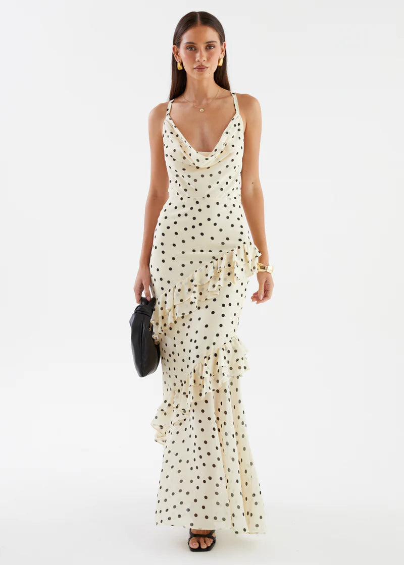 Amelia Waist Cinching Figure Flattering Sheer Dress