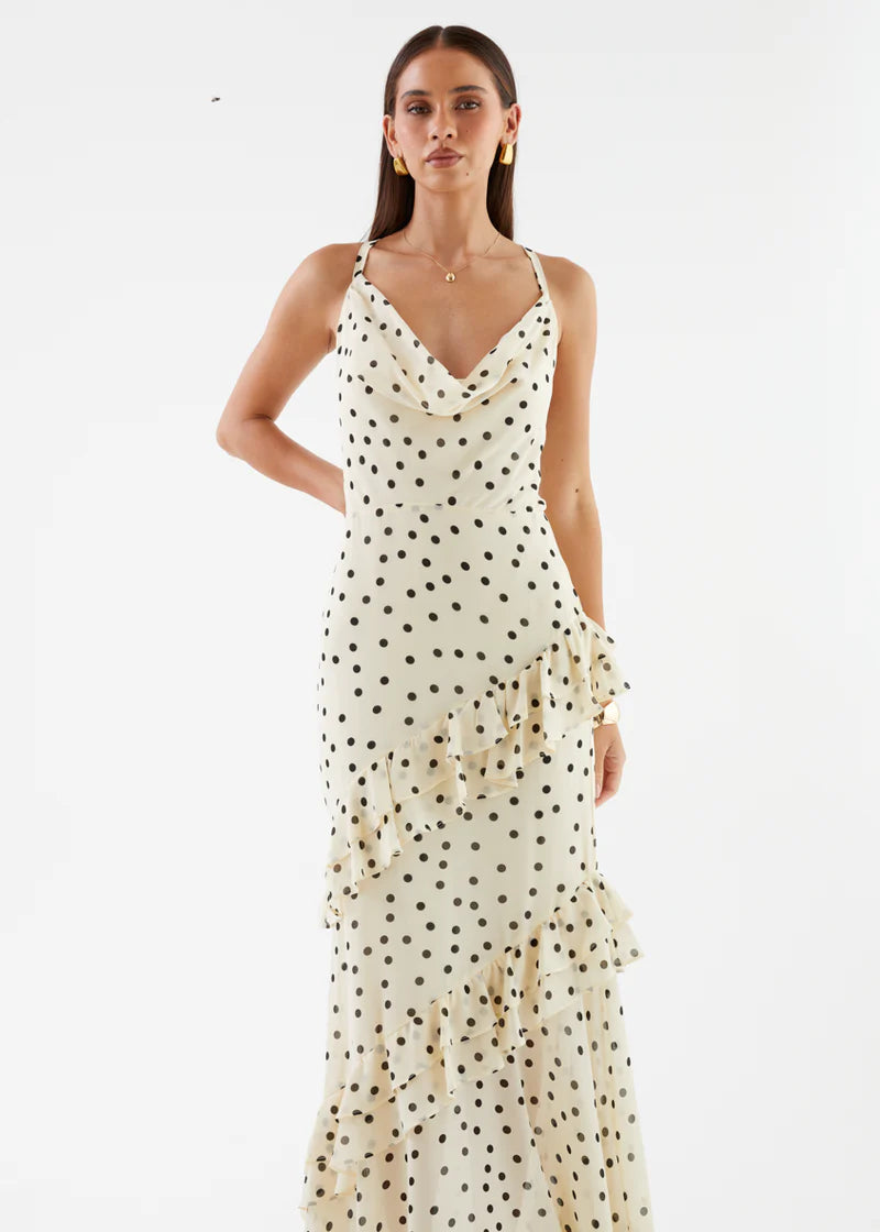 Amelia Waist Cinching Figure Flattering Sheer Dress