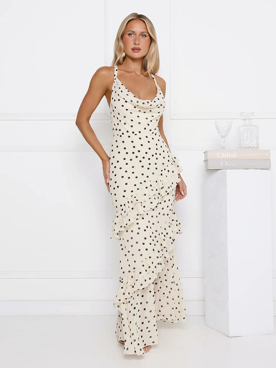 Amelia Waist Cinching Figure Flattering Sheer Dress