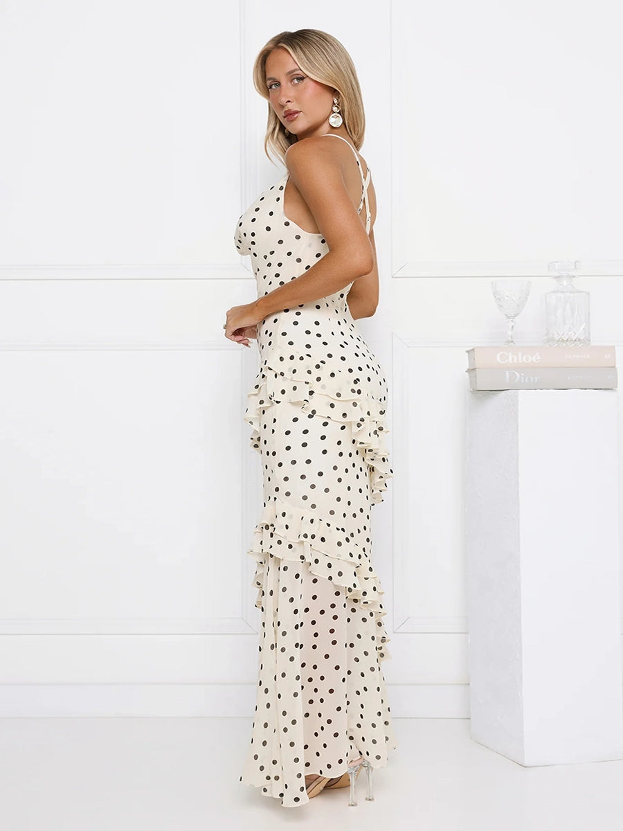 Amelia Waist Cinching Figure Flattering Sheer Dress