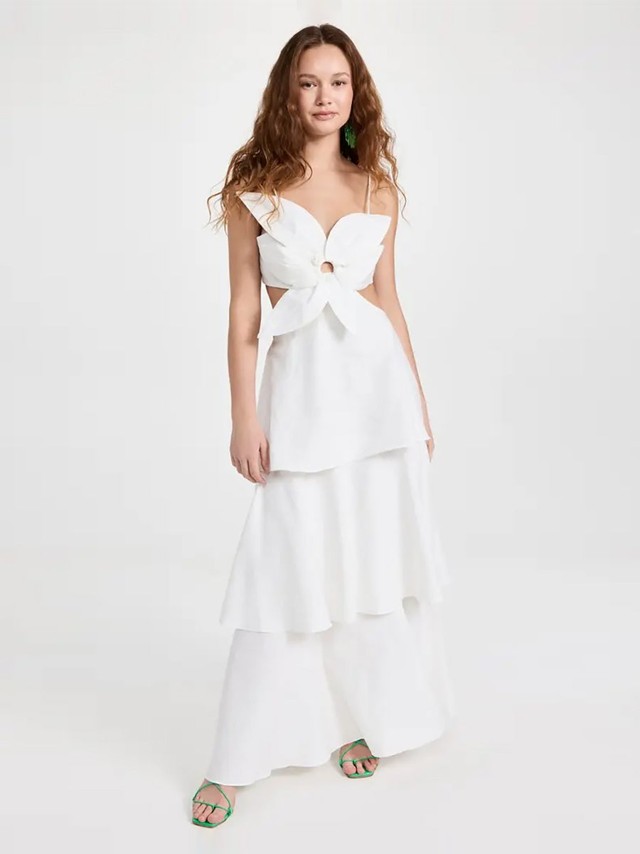 Antaram Layered Midriff Baring Sexy Dress