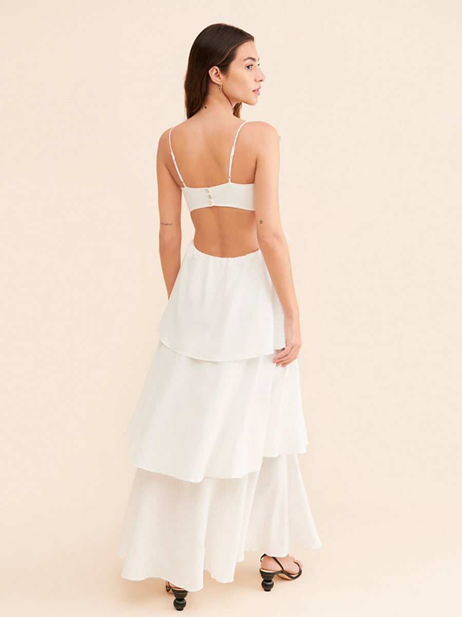 Antaram Layered Midriff Baring Sexy Dress