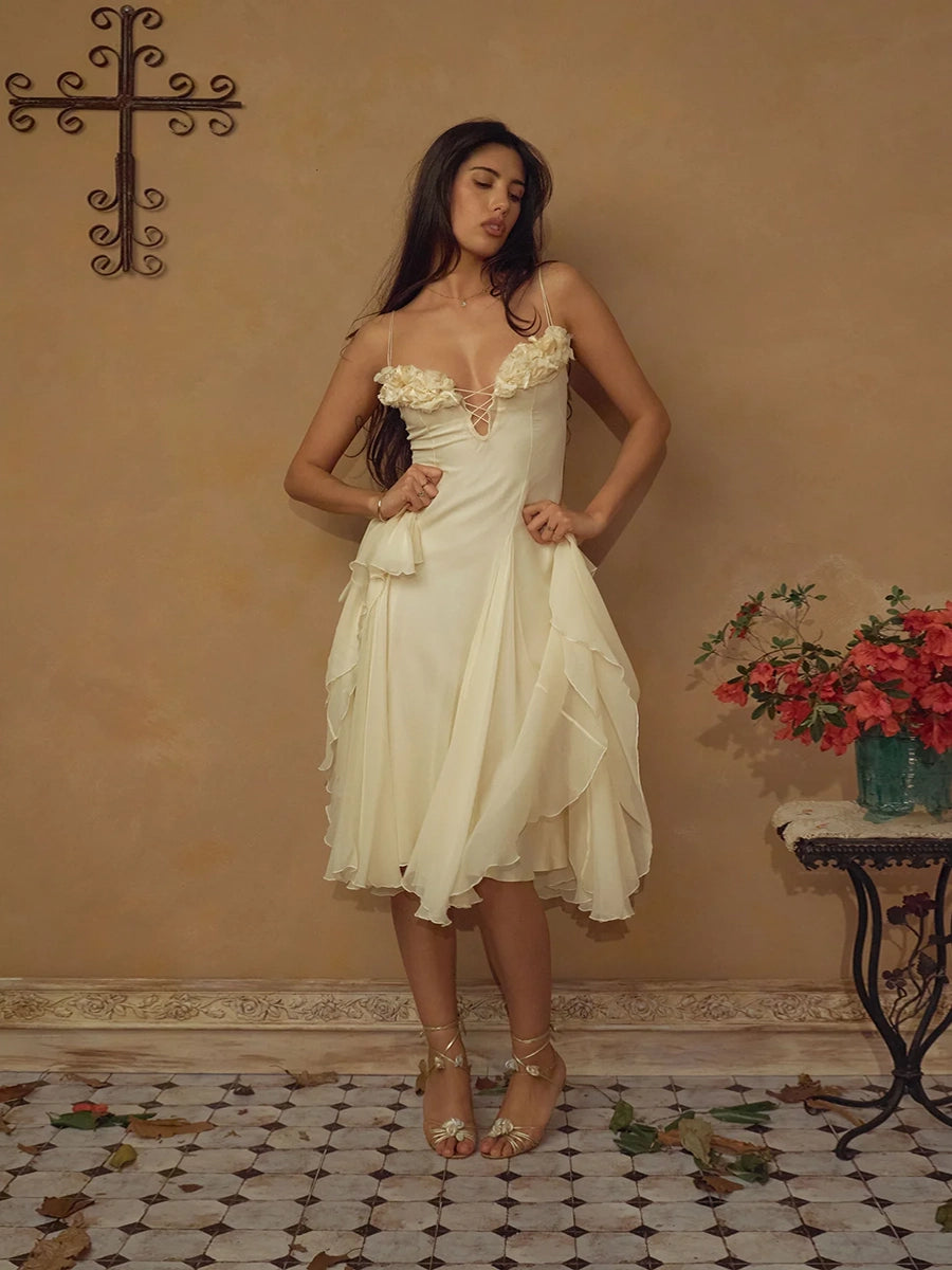 Arianne Solid Color Loose Versatile Camisole Dress