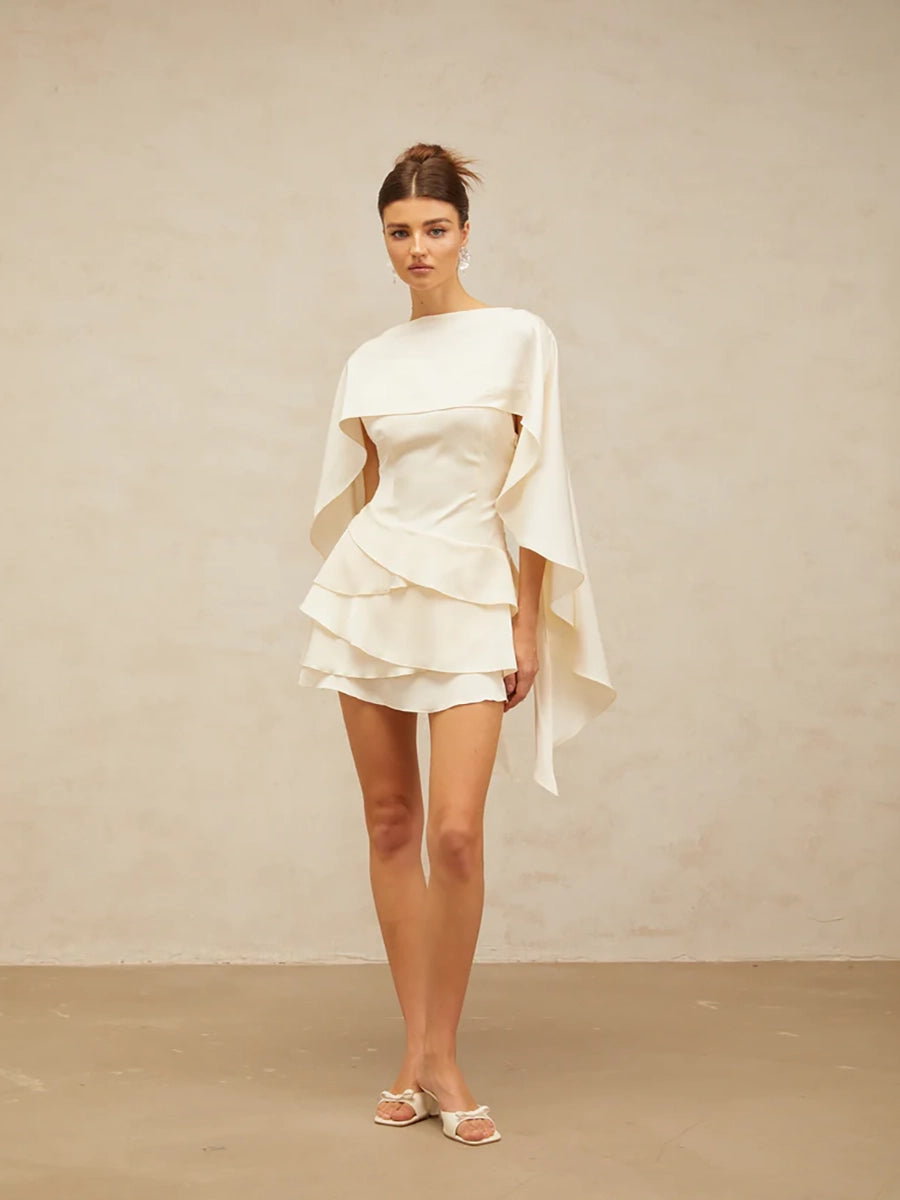 Aryln Backless Lace Up Camisole Dress