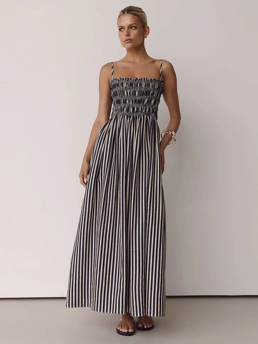 Aster Smocked Bust A Line Maxi Dress