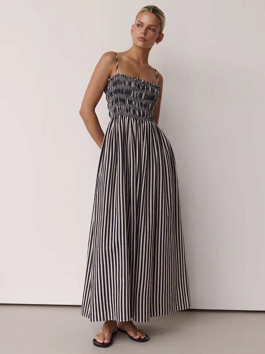 Aster Smocked Bust A Line Maxi Dress