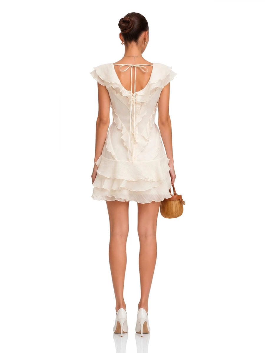 Aytlyn Off Shoulder V-Neck Mini Dress