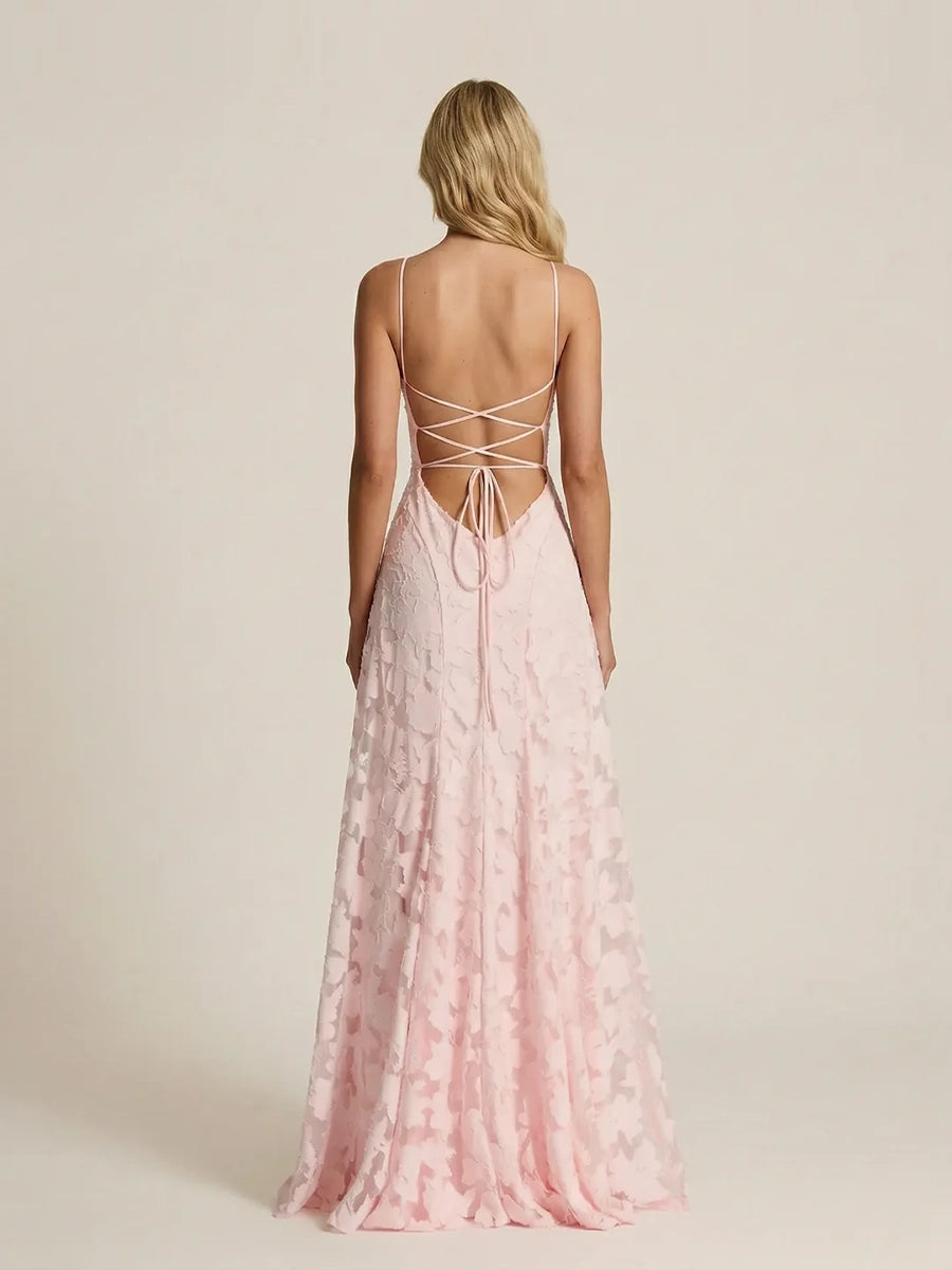 Blaise Sling Backless Lace Up Dress