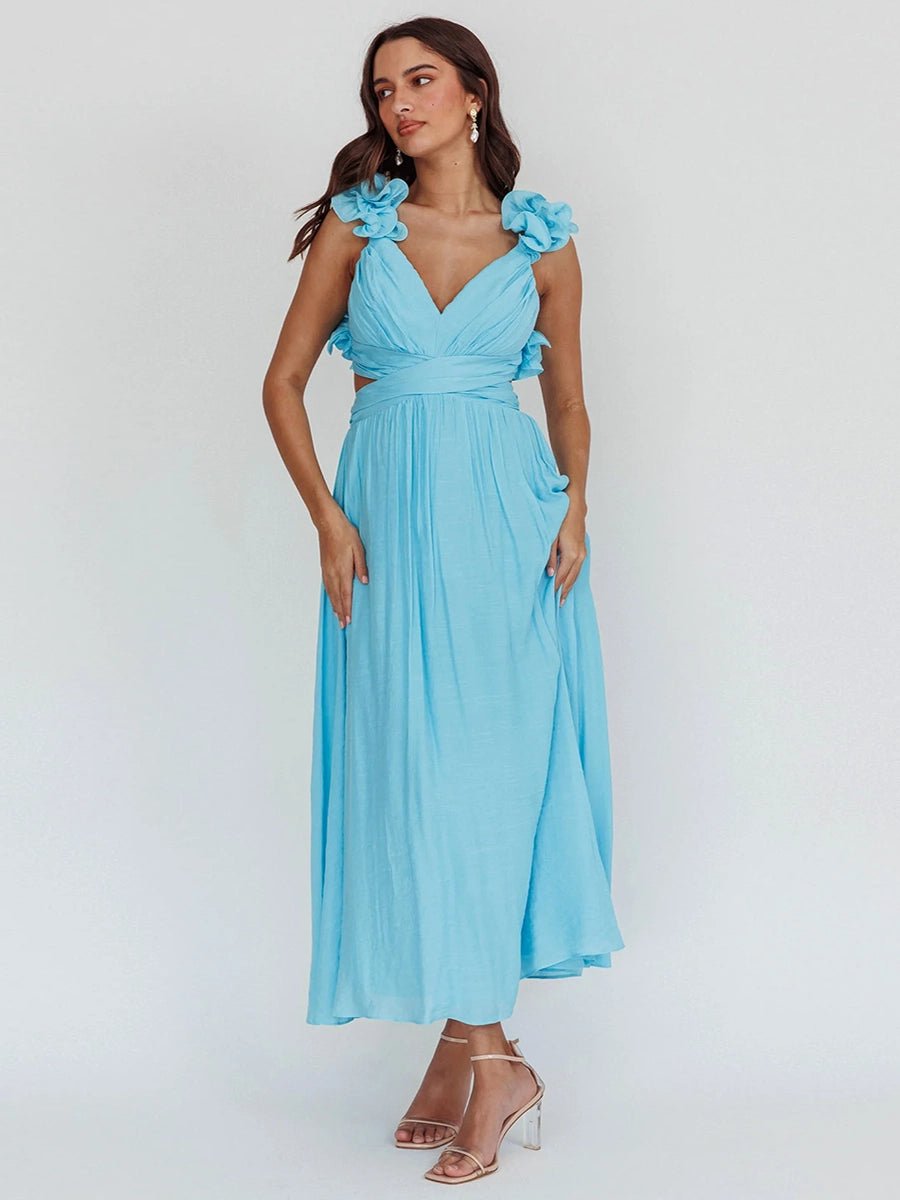 Abella Casual Backless Cross Strap Dressmidi dressCelidiorCelidiorCJLY287571213MNnull