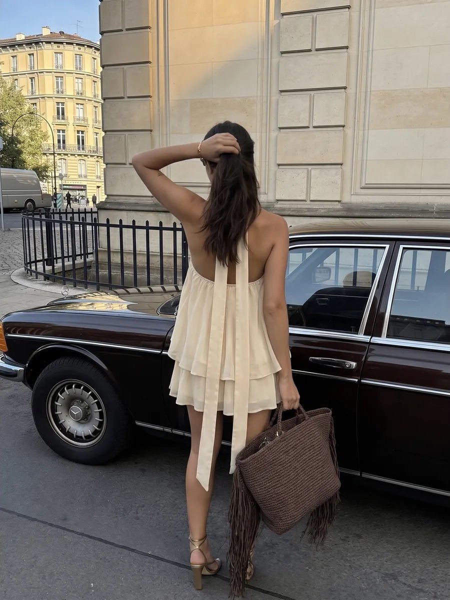 Acharma Asymmetric Halter Neck Spicy Girl Mini Dressmini dressCelidiorCelidiorCJCS264703741OLnull