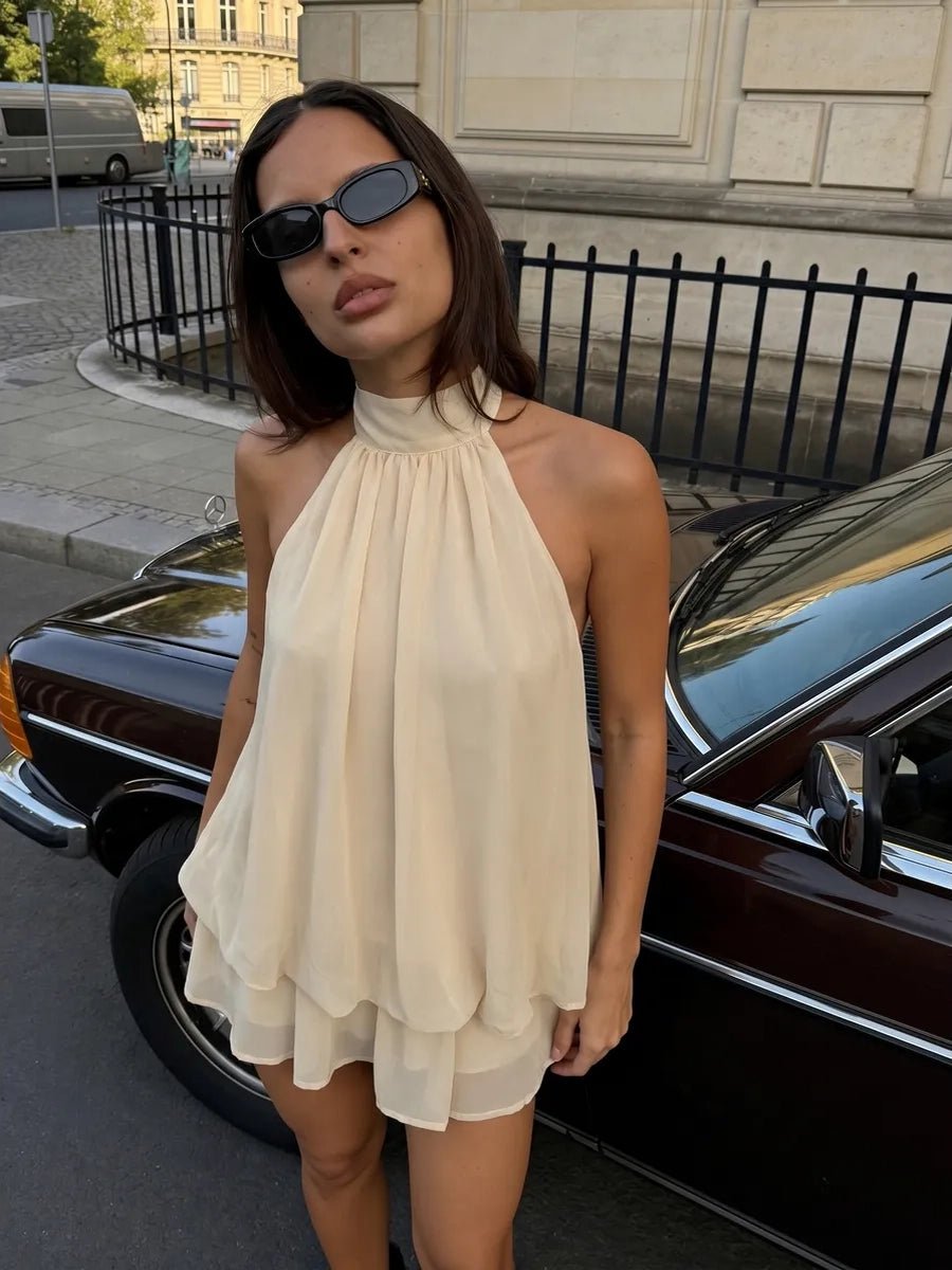 Acharma Asymmetric Halter Neck Spicy Girl Mini Dressmini dressCelidiorCelidiorCJCS264703741OLnull