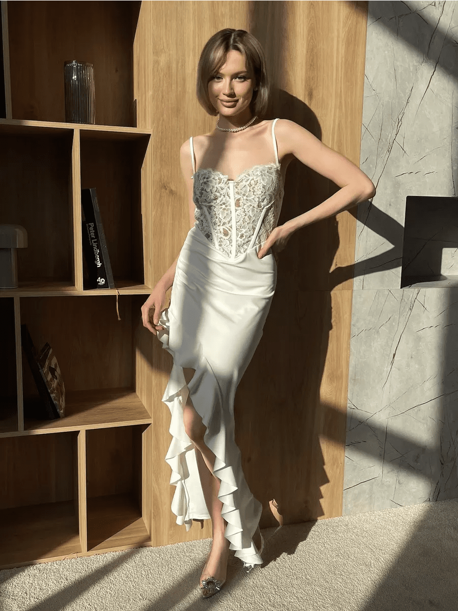 Acintha Split Stitching Lace Dressmidi dressCelidiorCelidiorCJLY191908601AZnull