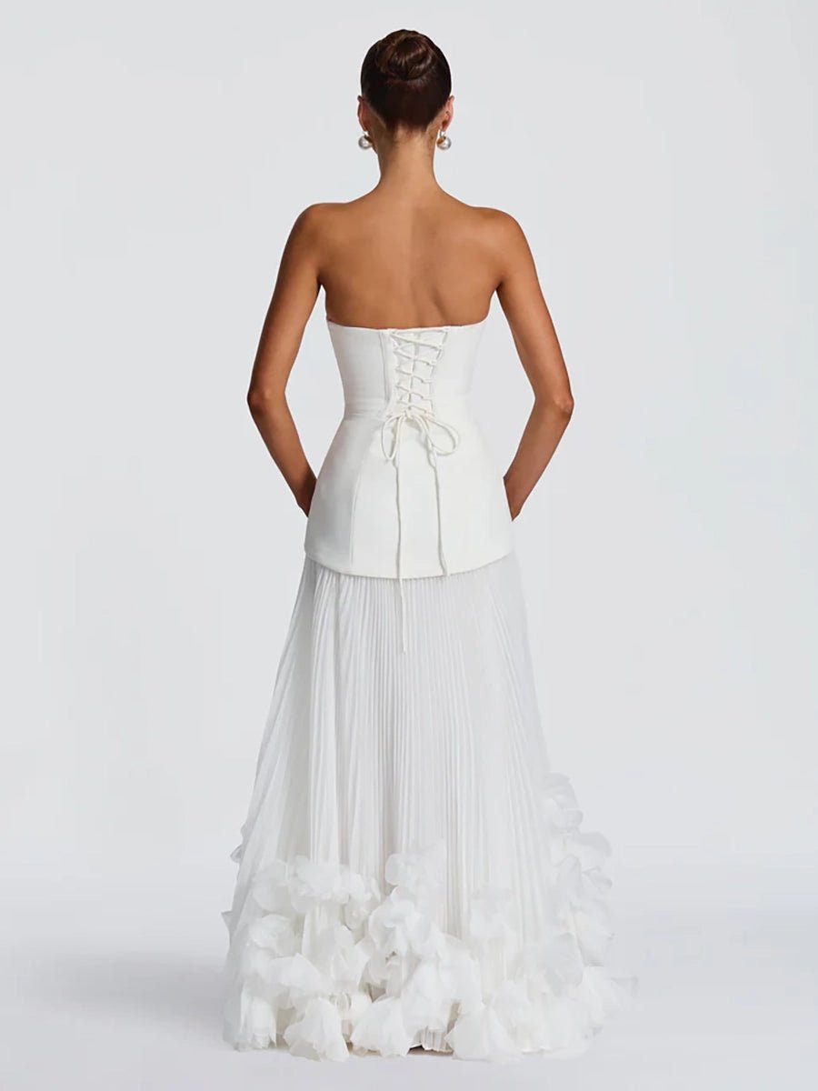 Adela Three - dimensional Petal Style Strapless Dressmaxi dressCelidiorCelidiorCJLY291690005EVnull