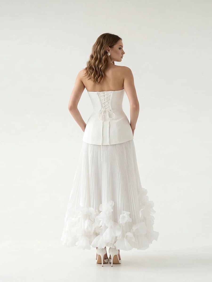 Adela Three - dimensional Petal Style Strapless Dressmaxi dressCelidiorCelidiorCJLY291690005EVnull