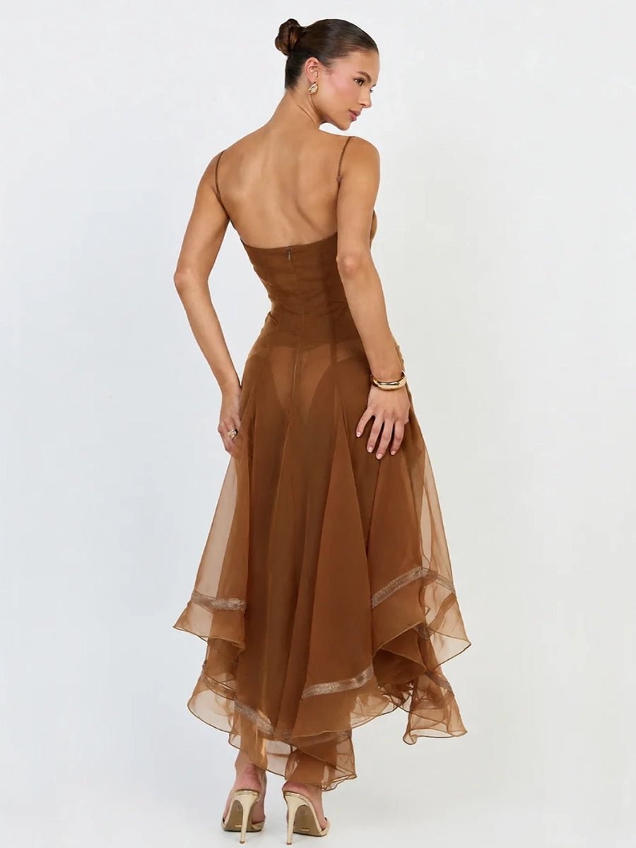 Adesi Elegant Asymmetrical Wave Hem Midi Dressmidi dressCelidiorCelidiorCJLY304624405EGnull