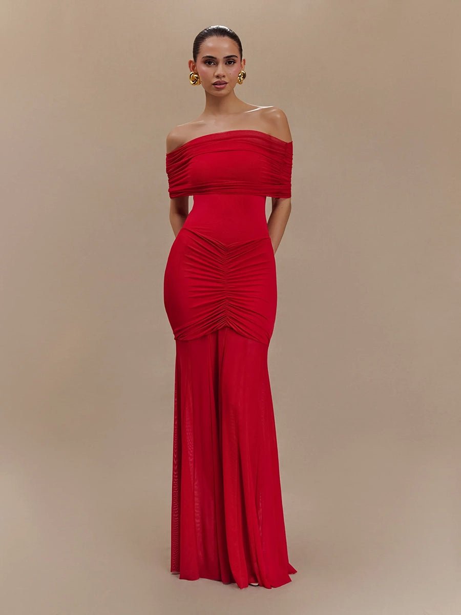 Adley Slim Fit French Style Patchwork Dressmaxi dressCelidiorCelidiorCJLY297155801AZ