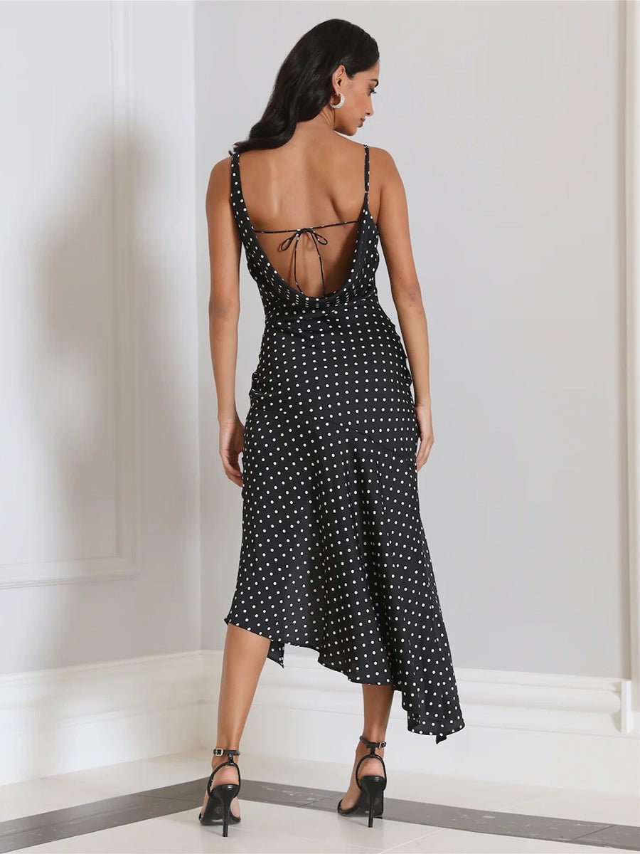 Adow Summer Polka Dot Brace Dressmaxi dressCelidiorCelidiorCJLY202990204DWnull