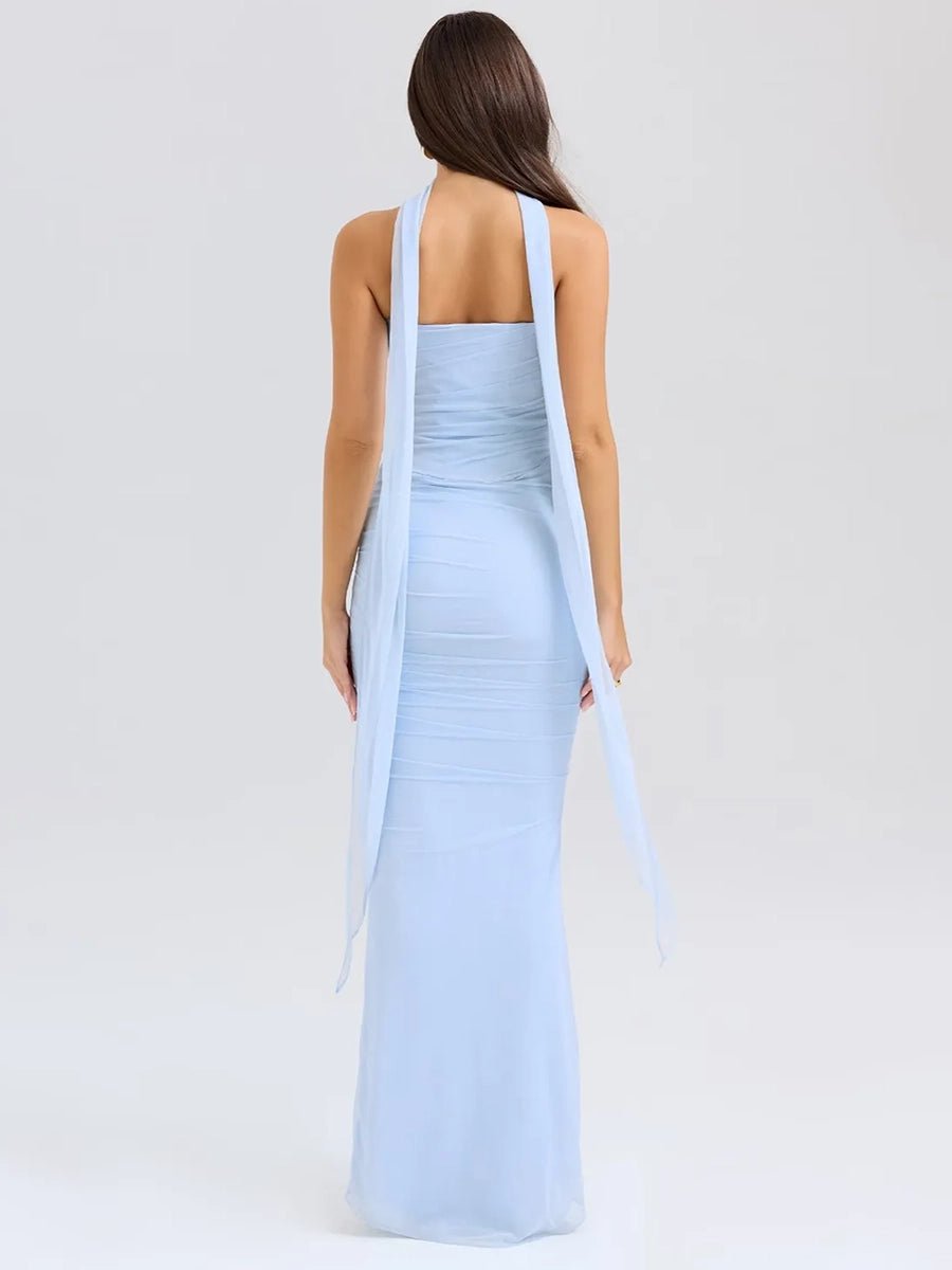 Aegle Women's Tube Top Sheath Slim Fit Maxi Dress - Celidior