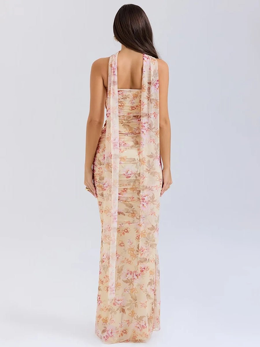 Aegle Women's Tube Top Sheath Slim Fit Maxi Dress - Celidior