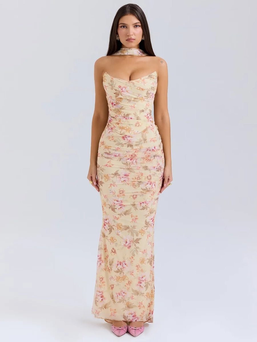 Aegle Women's Tube Top Sheath Slim Fit Maxi DressApparel & Accessories > Clothing > Dresses > Evening DressesCelidiorCelidiorCJLY230833313MNnull