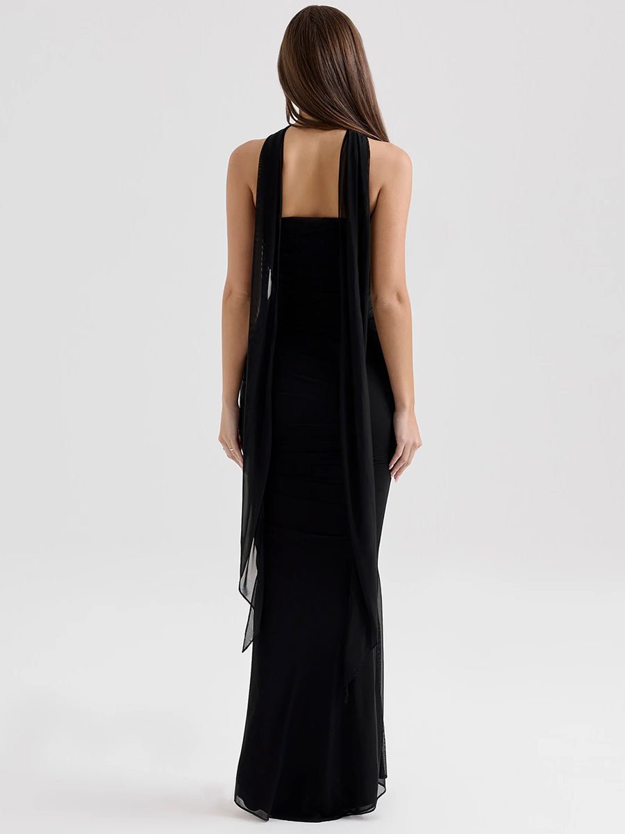 Aegle Women's Tube Top Sheath Slim Fit Maxi Dress - Celidior