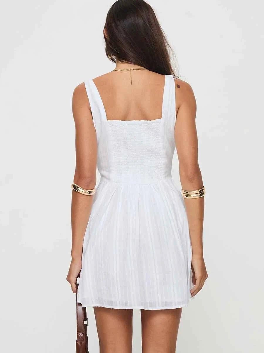 Ahina Square Collar Off Shoulder Sleeveless Dressmini dressCelidiorCelidiorCJLY205640001AZ