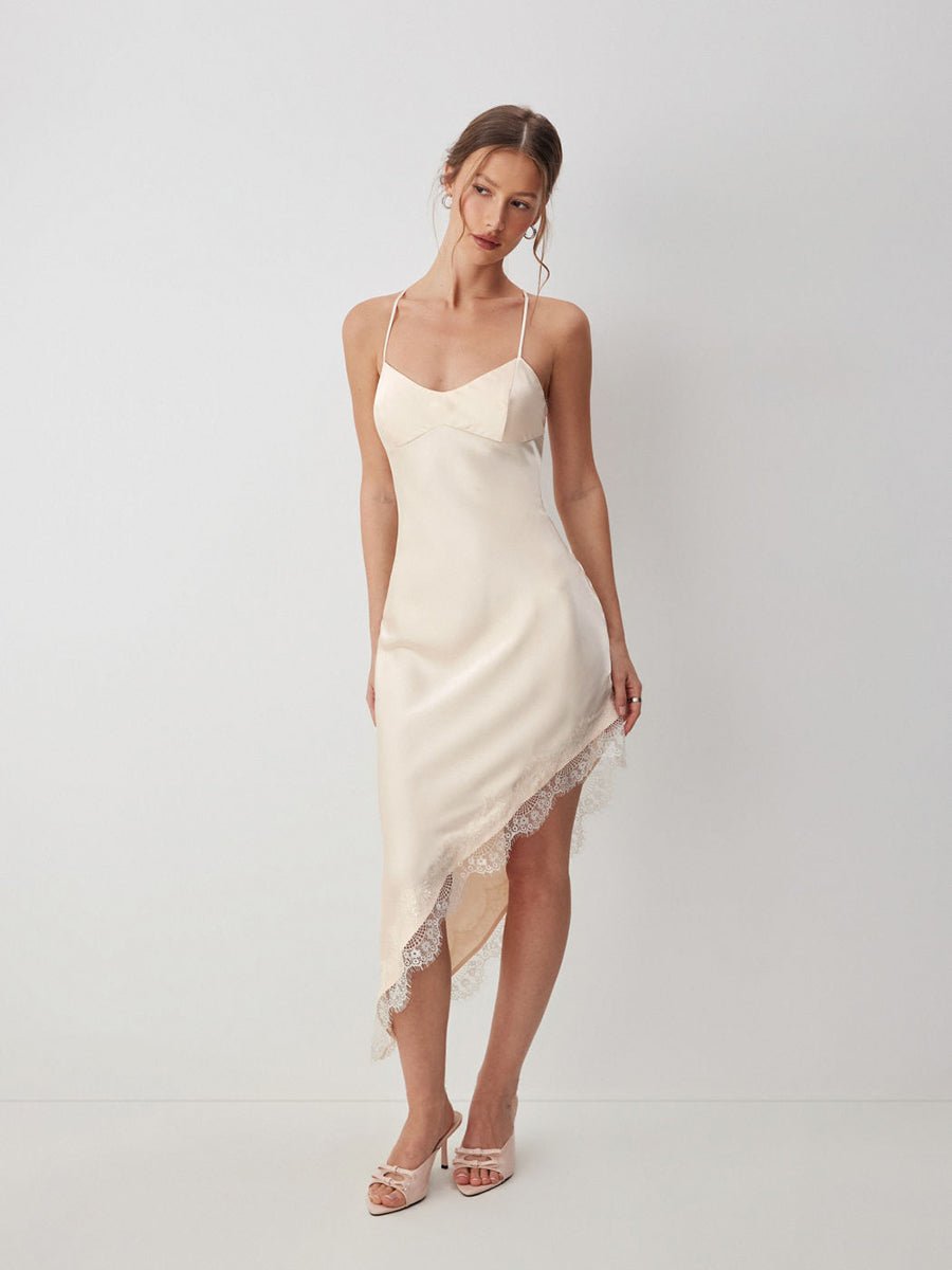 Ainmayi Satin Lace Sleeveless Backless Midi Dressmaxi dressCelidiorCelidiorCJLY237033401AZ1null