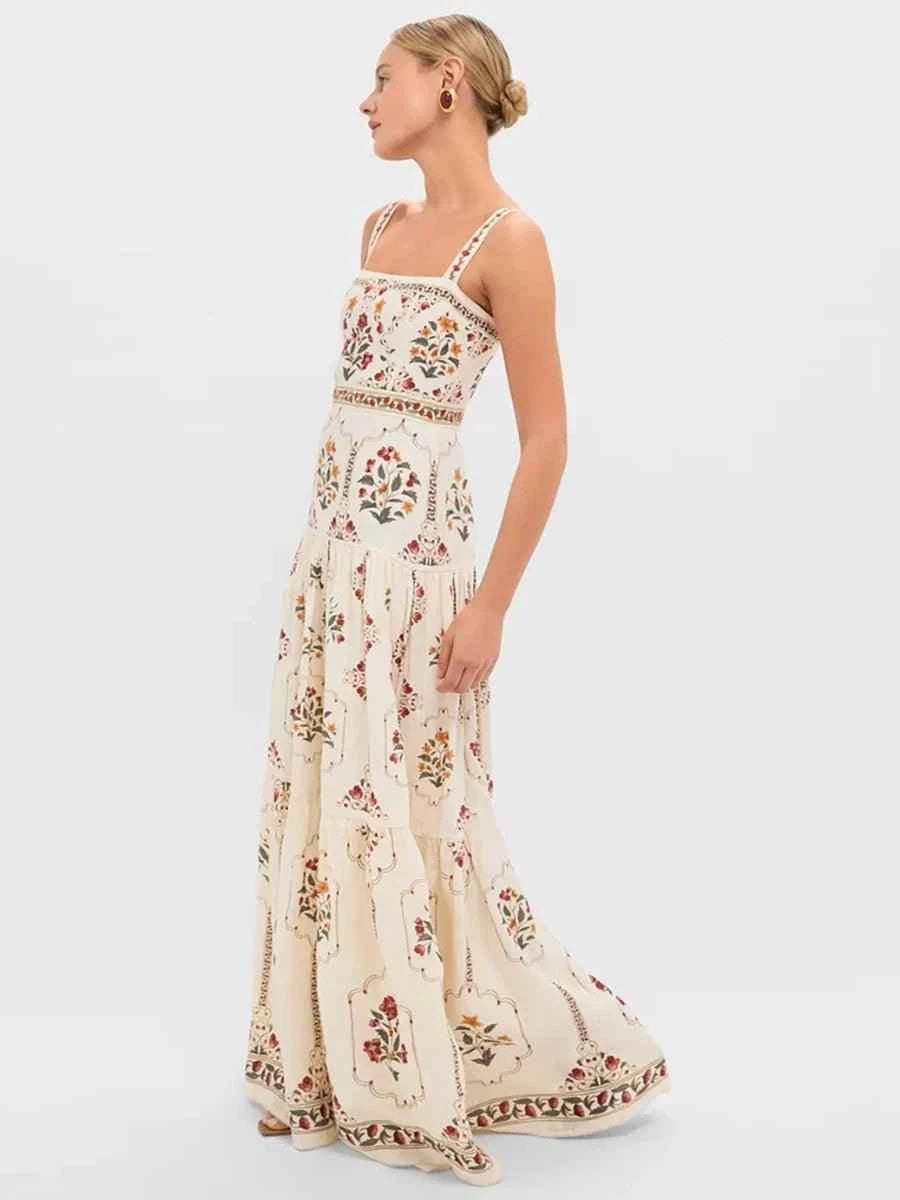 Akina High Waisted Relaxed Fit Vacation Dress