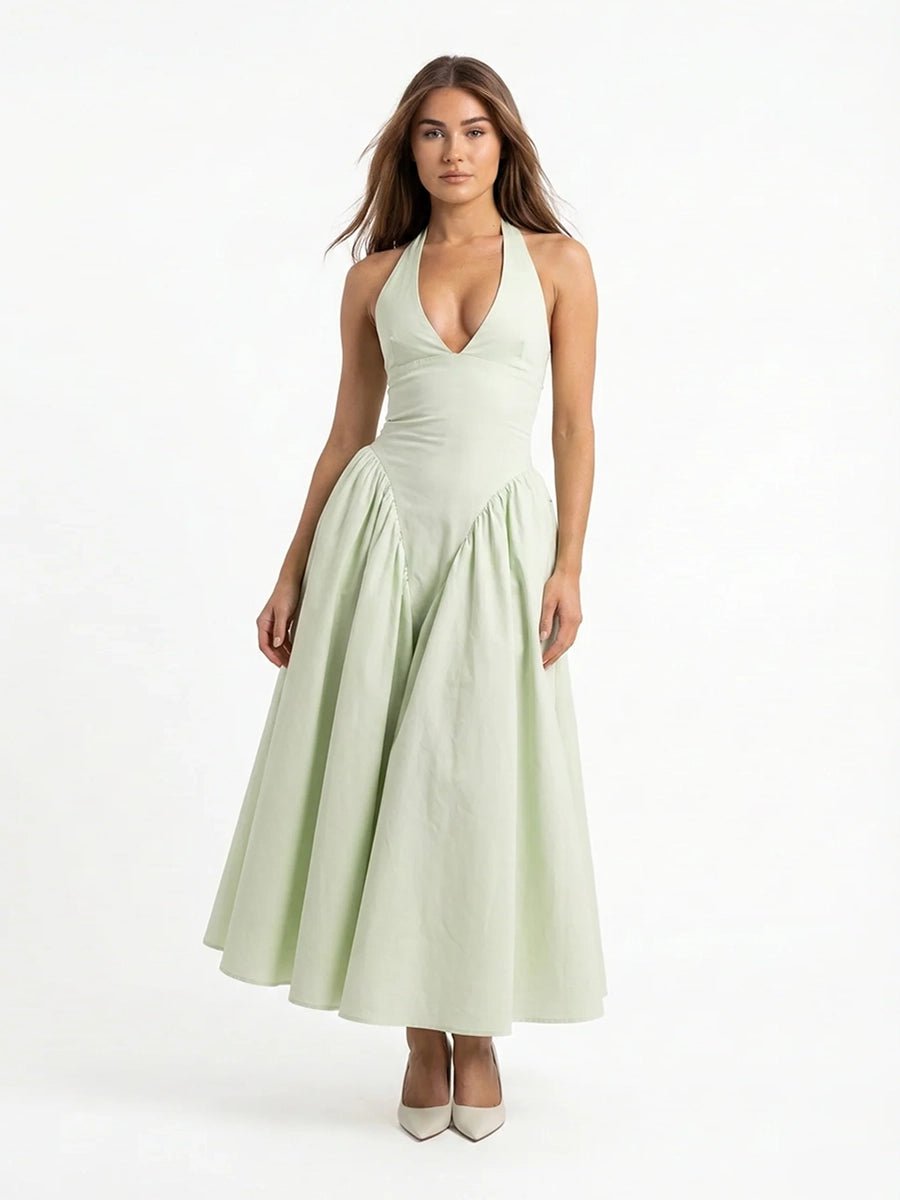 Ambali Evening Gown Halterneck Elegant Dressmidi dressCelidiorCelidiorCJLY283598701AZnull