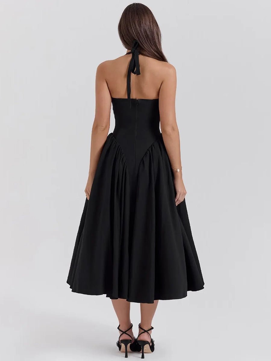 Ambali Evening Gown Halterneck Elegant Dressmidi dressCelidiorCelidiorCJLY283598707GTnull