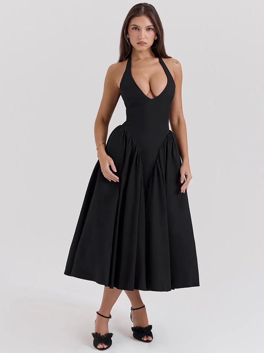Ambali Evening Gown Halterneck Elegant Dressmidi dressCelidiorCelidiorCJLY283598707GTnull