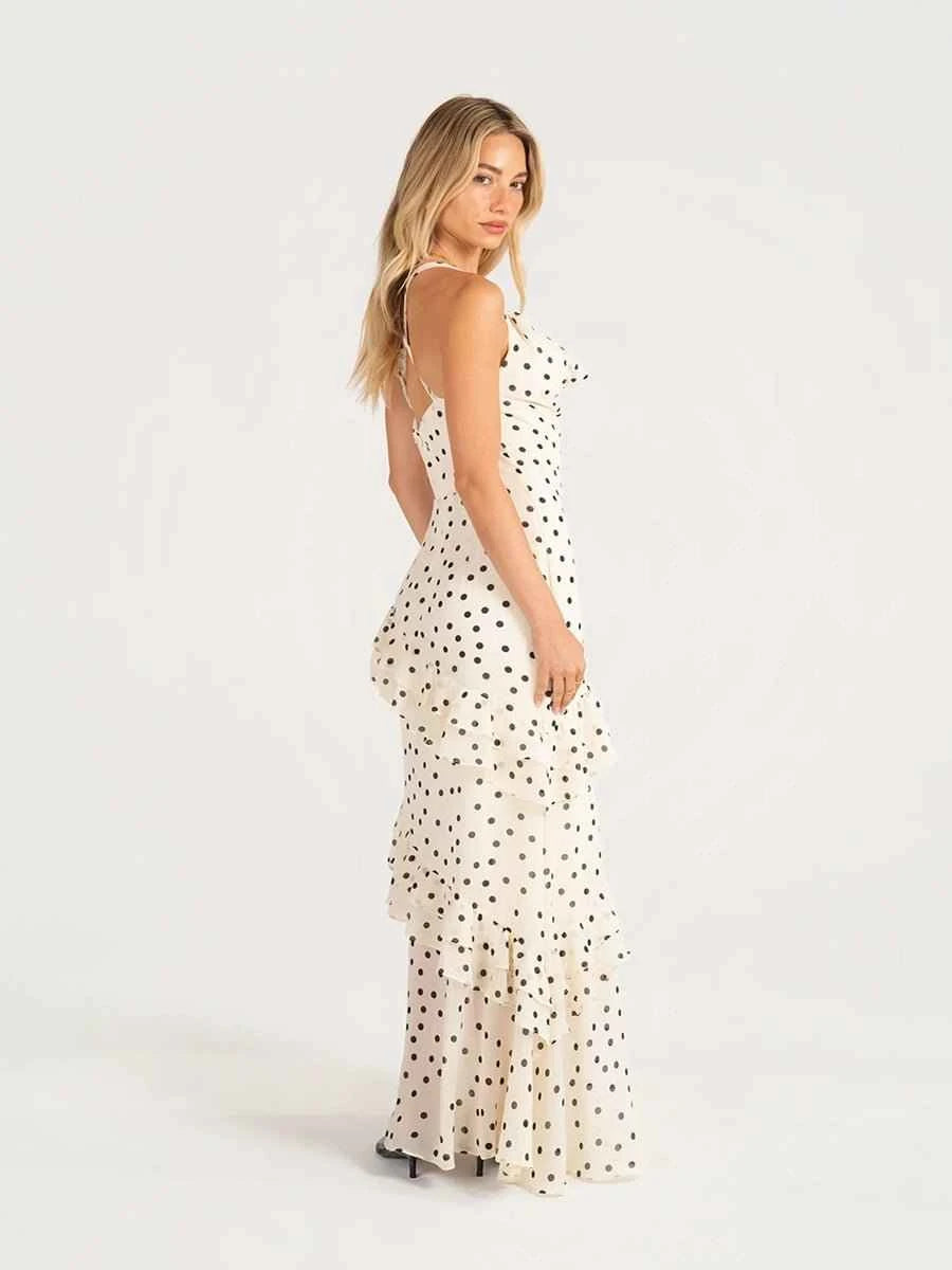 Amelia Waist Cinching Figure Flattering Sheer Dress