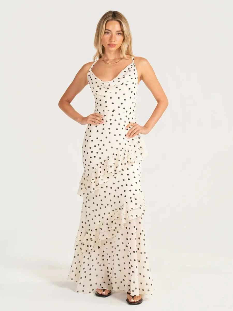 Amelia Waist Cinching Figure Flattering Sheer Dress