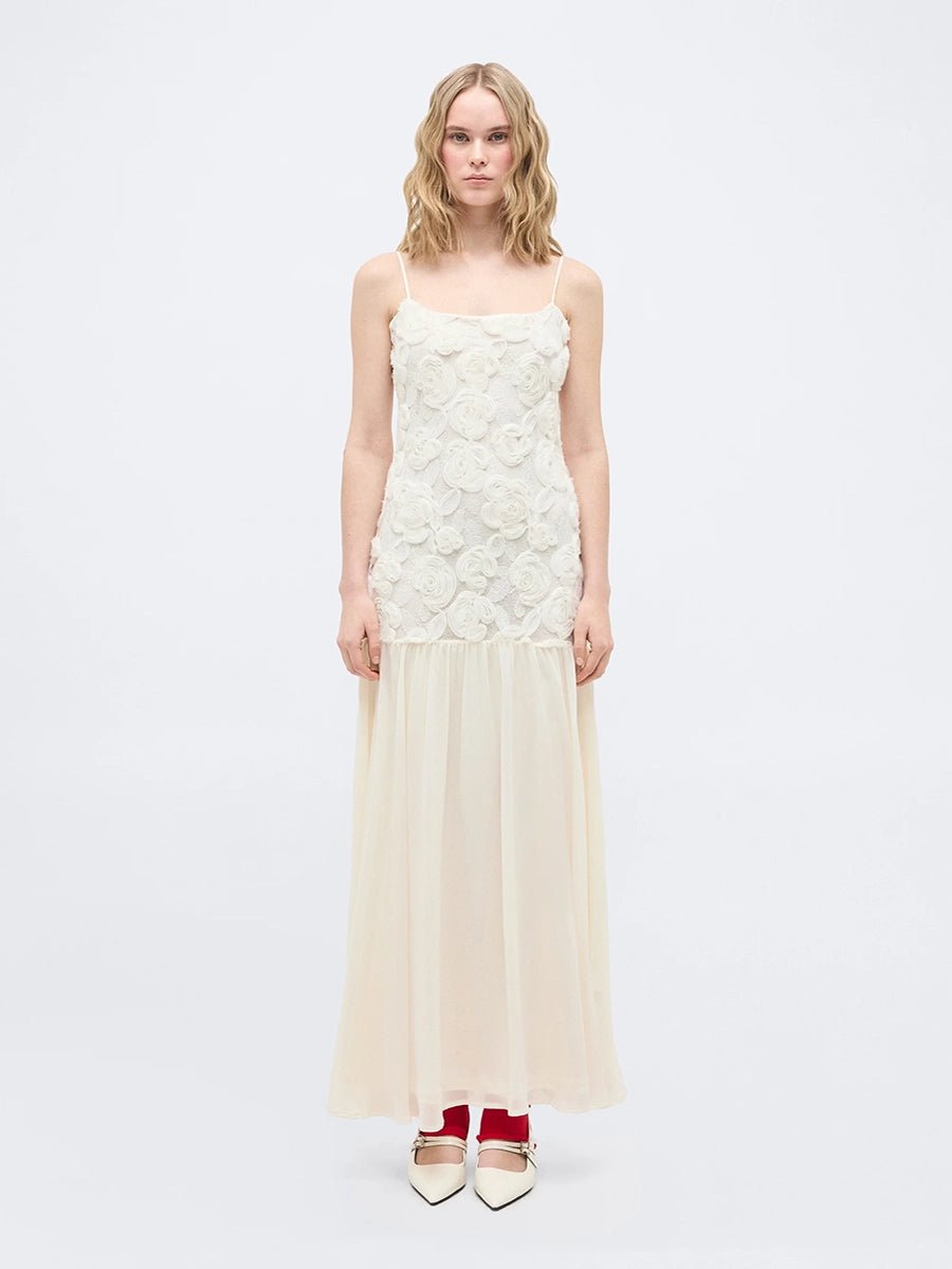 Anatella 3D Flower Chiffon Patchwork Maxi Dressmaxi dressCelidiorCelidiorCJLY218974901AZnull