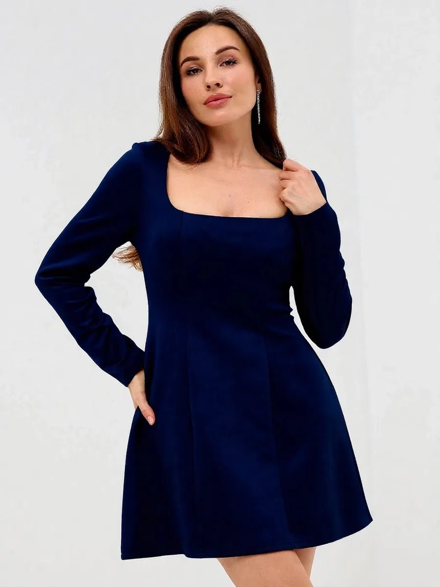 Andra Slim Fit Square Collar Long Sleeve Dressmini dressCelidiorCelidiorCJLY216322609IRnull