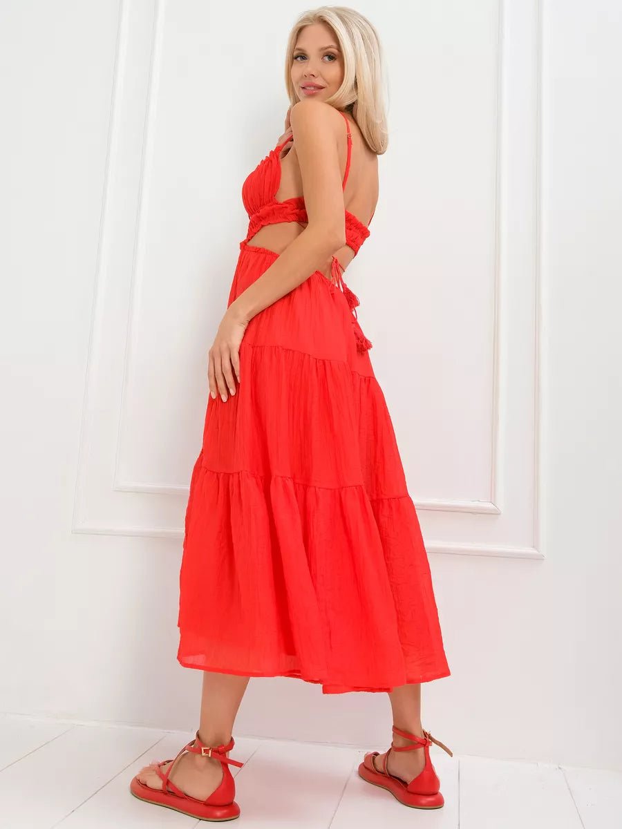 Aneurin Hollow Backless Stitching Big Swing Dressmidi dressCelidiorCelidiorCJLY202033513MNnull