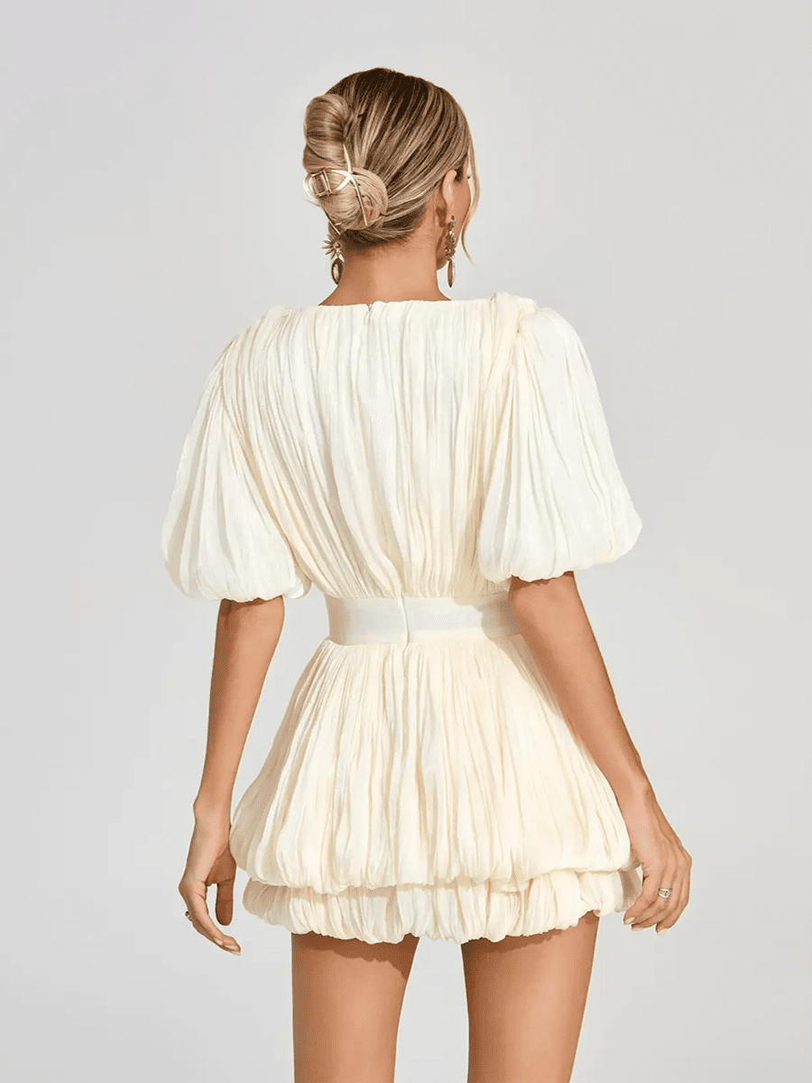 Anis Floral Ruffle Patchwork Design Mini Dressmini dressCelidiorCelidiorCJLY283270101AZnull